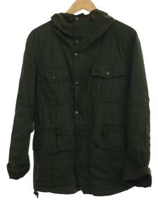 Barbour◆マウンテンパーカ/S/コットン/KHK/INVINCIBLE OILED JACKET/スレ有/袖毛玉有