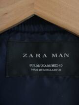 ZARA MAN◆キルティングジャケット/M/ポリエステル/NVY/無地/8574/405/401_画像3