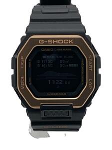 CASIO◆クォーツ腕時計_G-SHOCK/アナログ/ラバー/BLK/BLK/SS