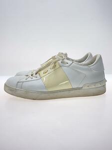 VALENTINO◆ローックスタッズ/ローカットスニーカー/41/WHT/レザー