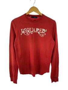 DSQUARED2◆長袖Tシャツ/S/コットン/RED