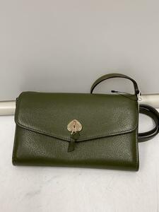 kate spade new york◆ショルダーバッグ/レザー/GRN/K6027