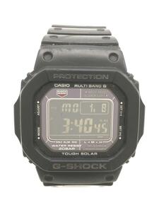 CASIO◆ソーラー腕時計・G-SHOCK/デジタル/BLK