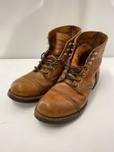 RED WING◆レースアップブーツ・アイアンレンジ/US8/CML/レザー_画像2