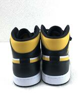 NIKE◆Air Jordan 1 Mid White/Pollen-Black/ハイカットスニーカー/28cm/YLW_画像8