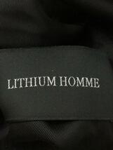 Lithium homme◆シングルライダースジャケット/42/牛革/カウレザー/ブラック/LH22-0194_画像3