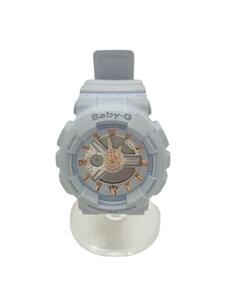 CASIO◆クォーツ腕時計・Baby-G/デジアナ/ラバー/GRY/GRY/SS