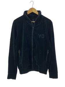 Y-3◆ジップパーカー/M/コットン/BLK/ベロア