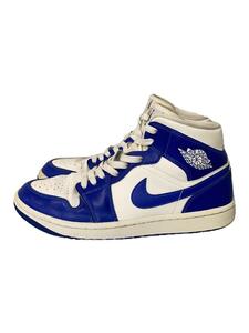 NIKE◆AIR JORDAN 1 MID_エア ジョーダン 1 ミッド/26cm/WHT/BQ6472-104