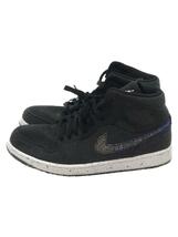 NIKE◆AIR JORDAN 1 MID SE_エアジョーダン 1 ミッド SE/28cm/BLK_画像1