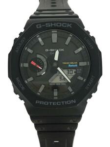 CASIO◆ソーラー腕時計_G-SHOCK/デジアナ/BLK/BLK/GA-B2100-1AJF