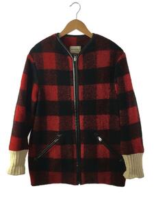 ISABEL MARANT ETOILE◆コート/36/ウール/RED/チェック/78-08-56-08008