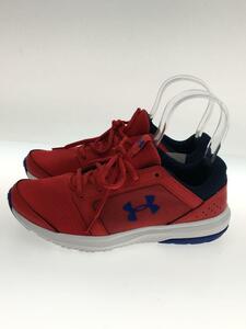 UNDER ARMOUR◆ローカットスニーカー/24.5cm/RED/3021155-600