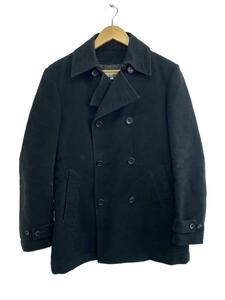 UNITED ARROWS green label relaxing◆ピーコート/M/コットン/BLK/無地/3225-139-1153