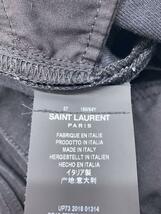 SAINT LAURENT◆スキニーパンツ/27/デニム/BLK/570799/カットオフ/ボトム_画像5