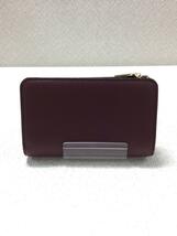 MARC JACOBS◆2つ折り財布/レザー/BRD/無地/レディース/m0016990_画像2