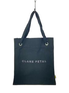 CLANE PETAL 3ポケット キャンバス トートバッグ/コットン/BLK