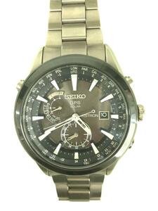 SEIKO* solar wristwatch / analogue /-/SLV/SLV/7x52-0aa0