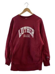 Champion◆スウェット/XXL/コットン/RED/プリント/LUTHER COLLEGE