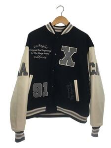 X-LARGE◆OG LOGO VARSITY JACKET/スタジャン/L/ウール/BLK/101234021009