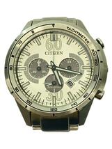 CITIZEN◆ソーラー腕時計/アナログ/ステンレス/WHT/SLV/B620-S091349_画像1