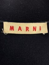 MARNI◆半袖ワンピース/38/コットン/NVY/無地/CPMAI24Y00TW 304/カットオフ_画像3