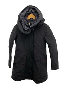 Woolrich◆ロングダウンジャケット/XS/コットン/BLK/WWOU0365