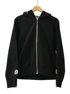 A BATHING APE◆MAD SHARK FULL ZIP HOODIE/M/コットン/BLK/001ZP0731944X