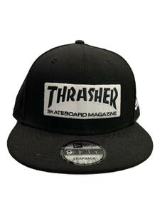 NEW ERA◆×THRASHER/キャップ/FREE/ウール/BLK/無地/メンズ