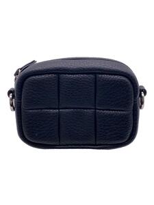 ADD CULUMN◆ショルダーバッグ/レザー/BLK/PUFF-CROSSBODY CS/ショルダーチェーン欠品