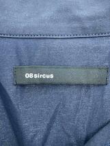 08 sircus◆半袖シャツ/6/コットン/NVY/COMPACT PLATED JERSEY SHAWL COLLAR SHIRT_画像3