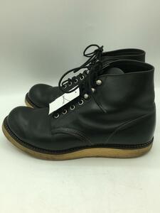 RED WING◆レースアップブーツ・6インチクラシックプレーントゥ/US8.5 E2/BLK