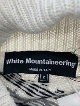 WHITE MOUNTAINEERING◆NORDIC PATTERN TURTLE NECK KNIT/セーター/2/ナイロン/BLK/WM2173602_画像3
