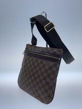 LOUIS VUITTON◆ポシェット・ボスフォール_ダミエ・エベヌ_BRW/PVC/BRW_画像2