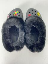 crocs◆サンダル/US8/BLK/PVC/207409_画像3