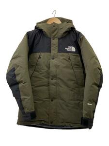 THE NORTH FACE◆MOUNTAIN DOWN JACKET_マウンテンダウンジャケット/L/ナイロン/カーキ/無地