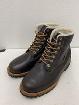 Timberland◆ヘリテッジラキッドボンバー/レースアップブーツ/US8.5/ブラウン/レザー/6555A_画像2