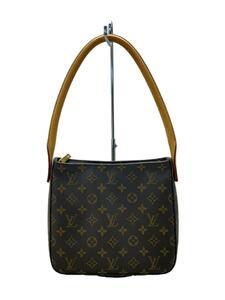 LOUIS VUITTON◆ルーピングMM_モノグラム・キャンバス_BRW/PVC/BRW