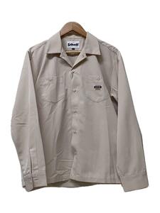 Schott◆タグ付/LS TC WORK SHIRT/ワークシャツ/M/ポリエステル/IVO/3115070