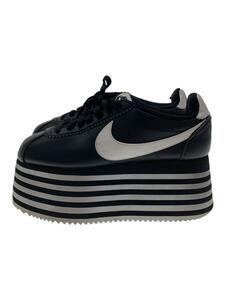 NIKE◆状態考慮/Cortez Platform Black White/22cm/BLK/BV0070-001