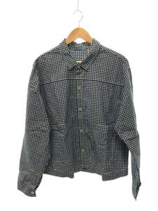 Levi’s Vintage Clothing◆TRIPLE PLEAT BLOUSE/1870年復刻/Gジャン/42/コットン/BLU/チェック/タグ付