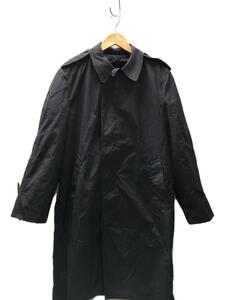 U.S.NAVY◆80年製/レインコート/38/コットン/BLK/無地/8405-01-059-4243