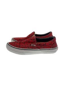 Supreme◆×VANS/19SS/DIAMOND PLATE/Slip-On/スニーカー/27cm/レッド/721454