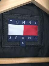 TOMMY JEANS◆スタジャン/S/山羊革/BLK_画像3