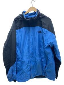 THE NORTH FACE◆マウンテンパーカ/XL/ナイロン/BLU/無地