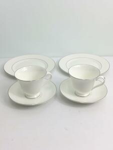 WEDGWOOD◆カップ&ソーサー/2客セット/WHT