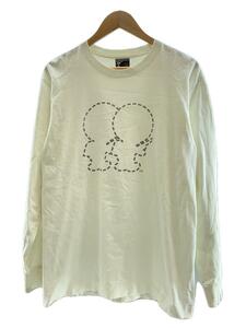 A BATHING APE◆beby miloバックプリント/長袖Tシャツ/L/コットン/WHT