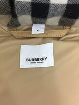 BURBERRY◆ダウンジャケット/M/ナイロン/CML/無地/8059141/チェック/パデッドジャケット/フーディ_画像3