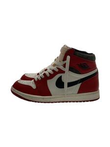 NIKE◆AIR JORDAN 1 RETRO HIGH OG_エアジョーダン 1 レトロ ハイ OG/26cm/レット/レサ