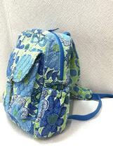 Vera Bradley◆リュック/コットン/BLU/花柄_画像2